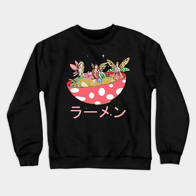 Fairycore Aesthetic Fairy Ramen Bowl Fairies Crewneck Sweatshirt by Alex21